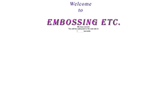 Desktop Screenshot of embossing-etc.com