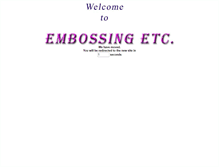 Tablet Screenshot of embossing-etc.com